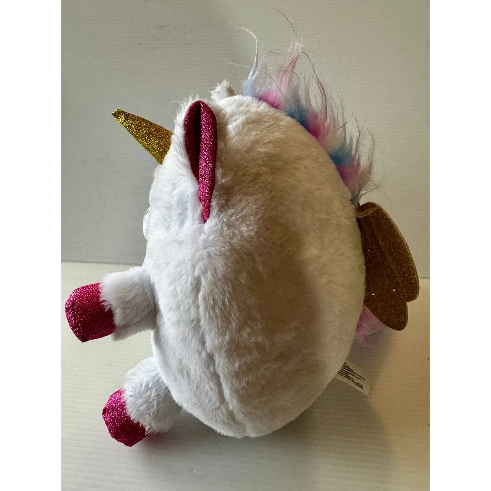 Zuru Rainbocorns White Unicorn Plush Gold Glitter Heart Rainbow 10 Inch Toy